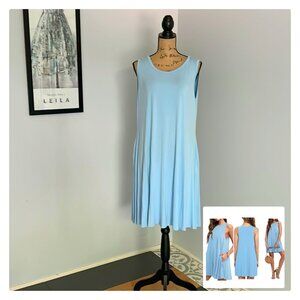 WEACZZY Casual Swing T Shirt Dress w/Pockets Sz 2XL